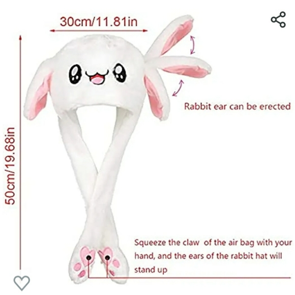 Rabbit hat with moving ear - Picture 6 of 6